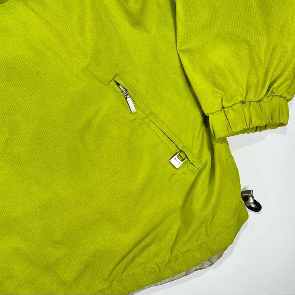 Nils Anorak Pullover Utility Nylon Hooded Jacket Green Size 14 - Picture 5 of 15